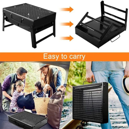 GalisCook Portable Tailgate Charcoal Grill - Foldable & Compact