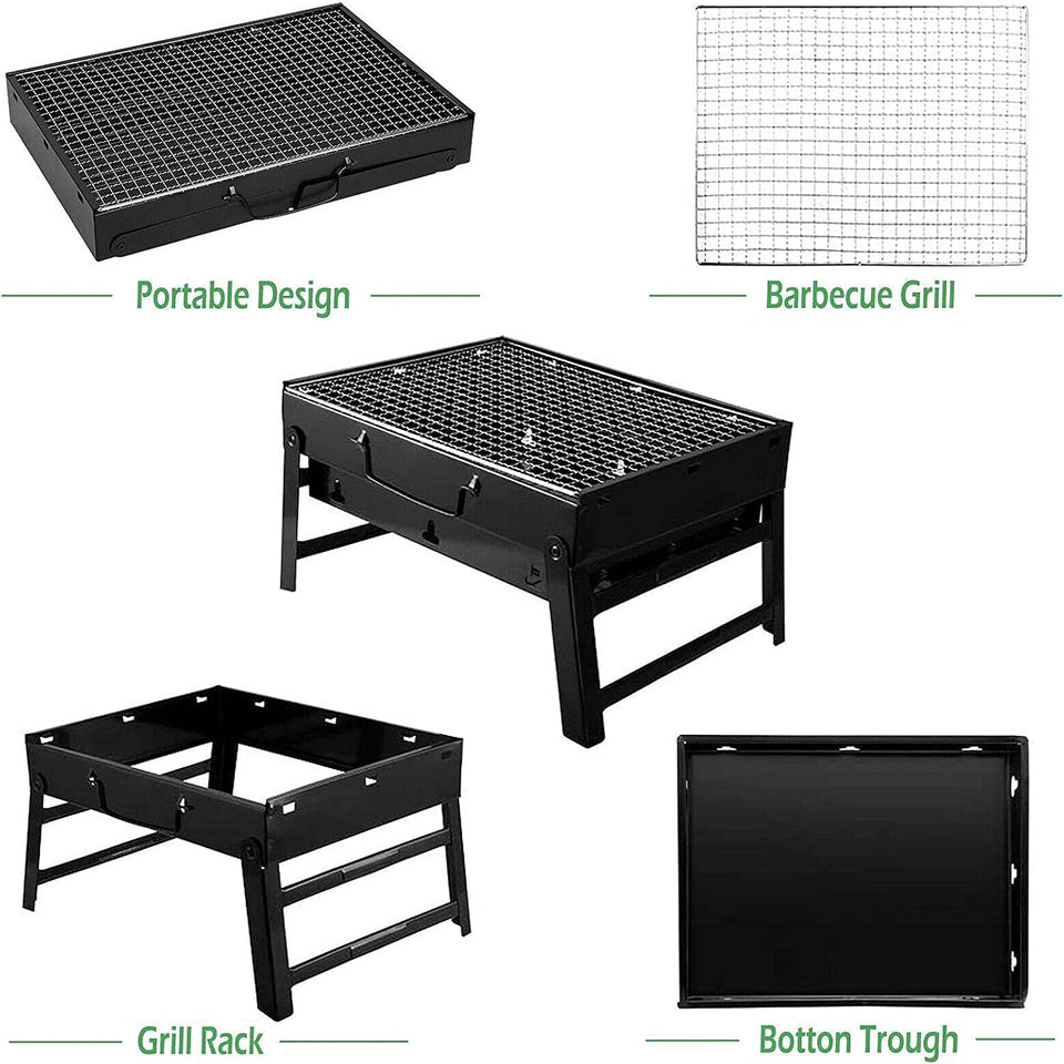 GalisCook Portable Tailgate Charcoal Grill - Foldable & Compact