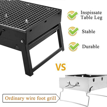 GalisCook Portable Tailgate Charcoal Grill - Foldable & Compact
