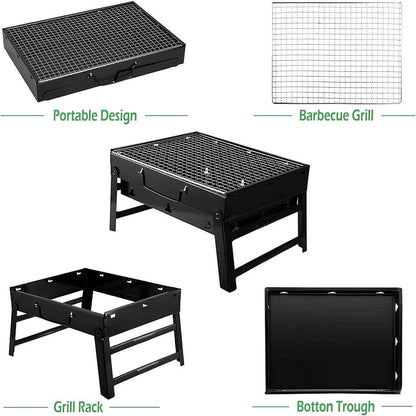 GalisCook Portable Tailgate Charcoal Grill - Foldable & Compact