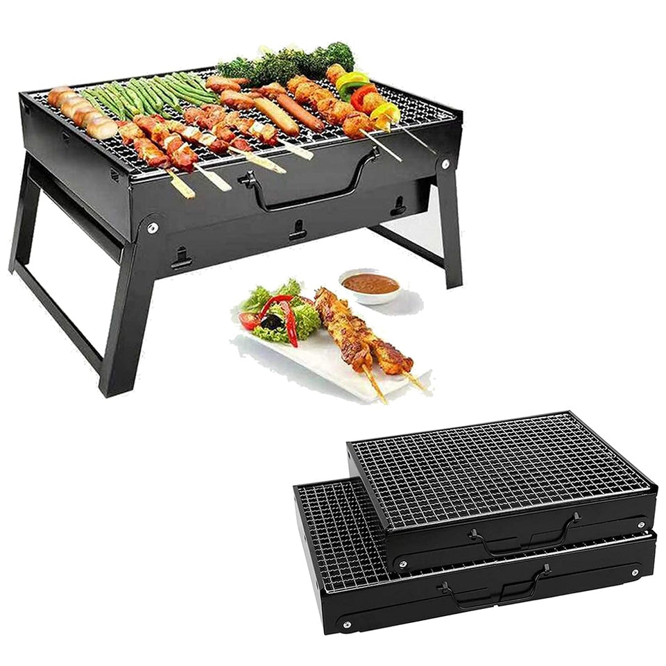GalisCook Portable Tailgate Charcoal Grill - Foldable & Compact