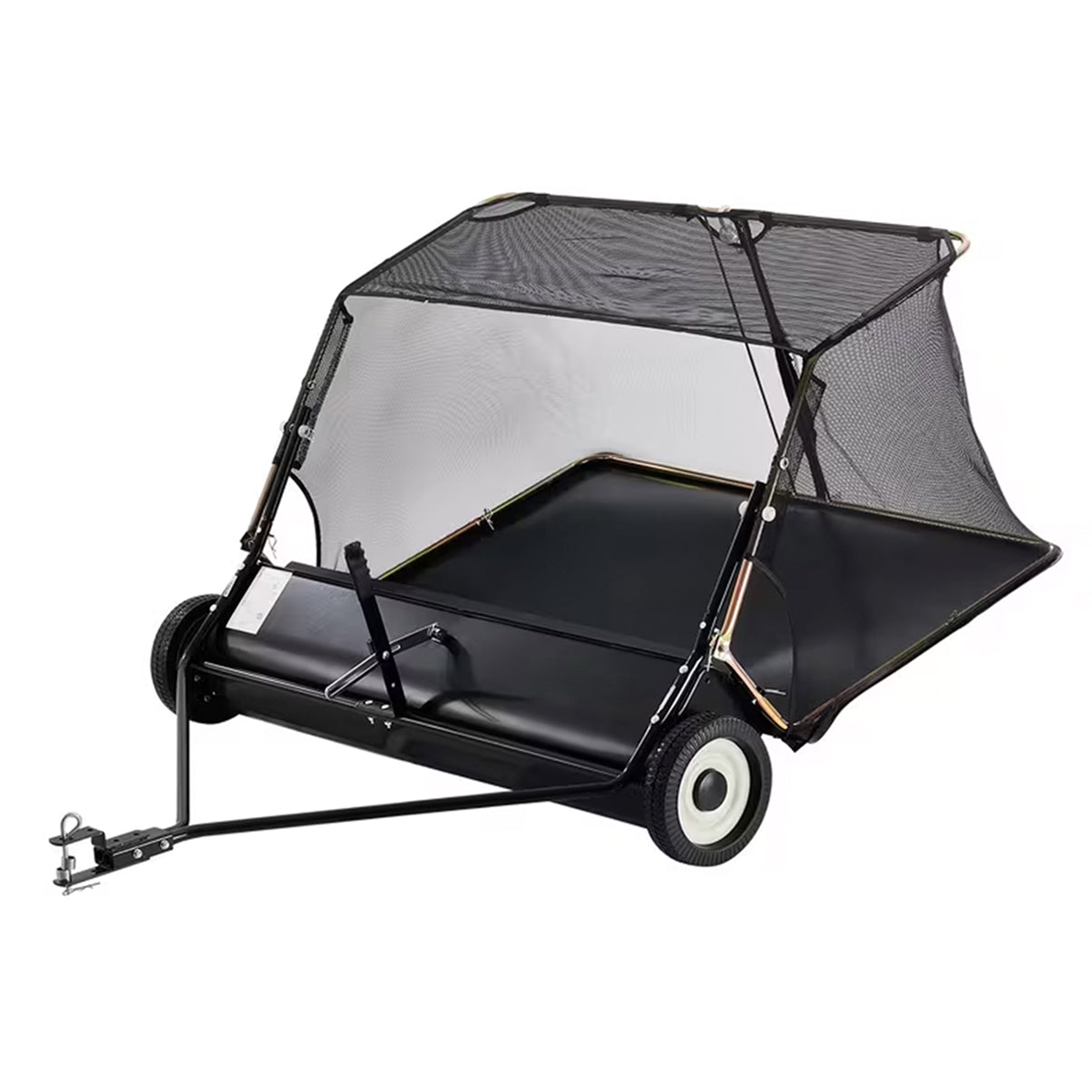 Lawn Sweeper Tow Behind & Push Lawn Sweeper for Leaf & Grass Collection