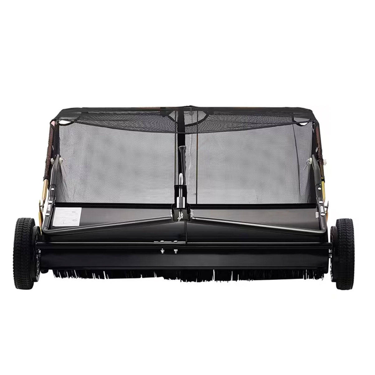 Lawn Sweeper Tow Behind & Push Lawn Sweeper for Leaf & Grass Collection