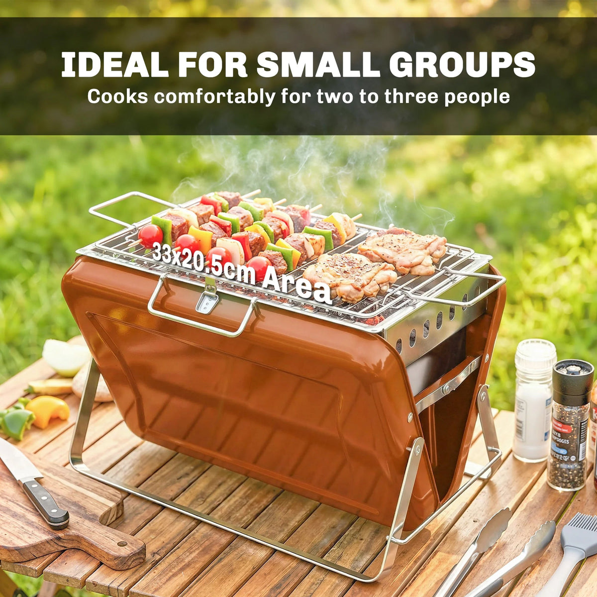 Portable Propane Gas Tailgate Grill for Outdoor Camping & Tailgating