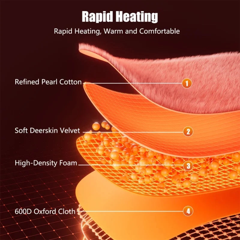 HafoLint Heated Stadium Seat - Fast 5-Sec Portable Bleacher Cushion