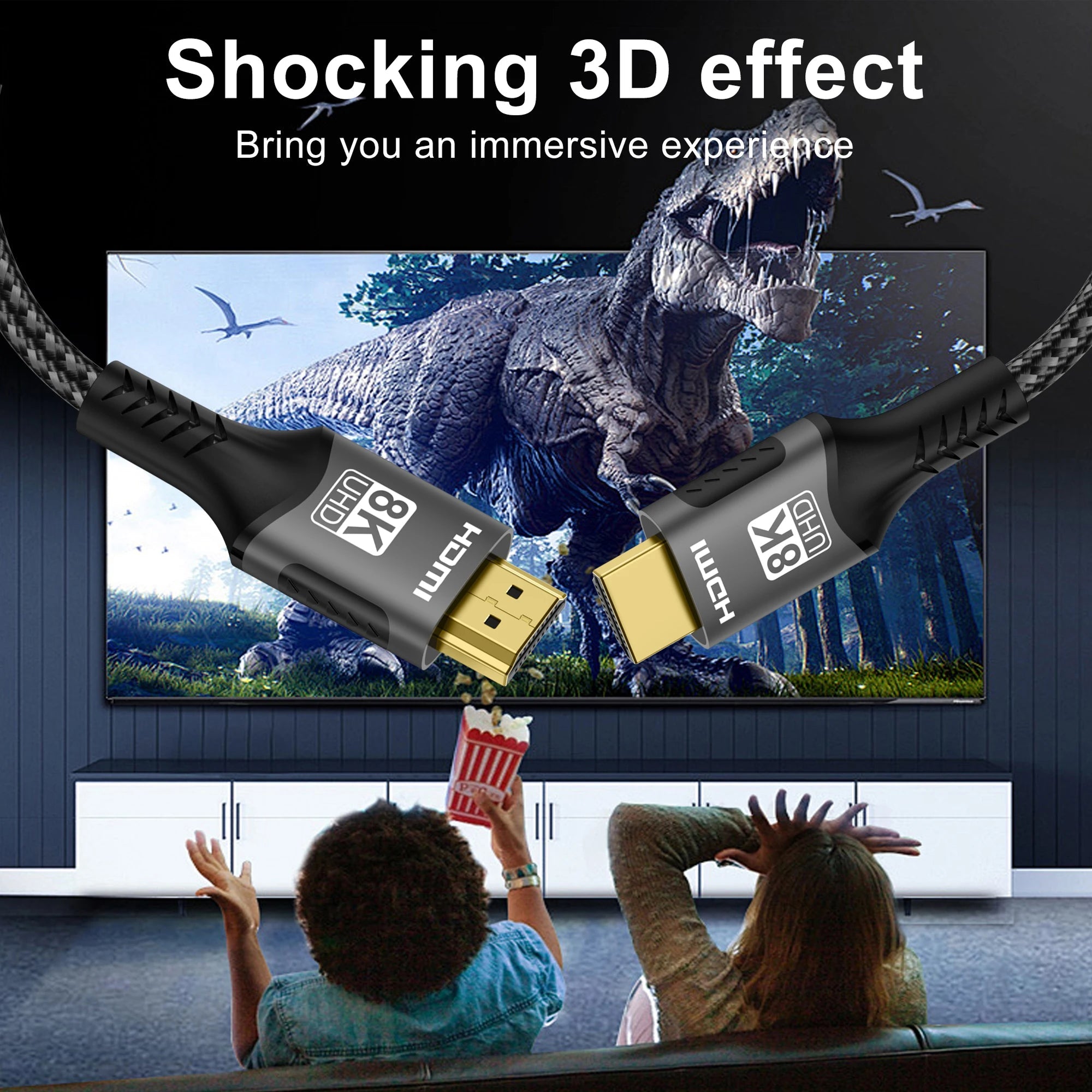 HimiBlixa 8K HDMI Cable Ultra High Speed 48Gbps
