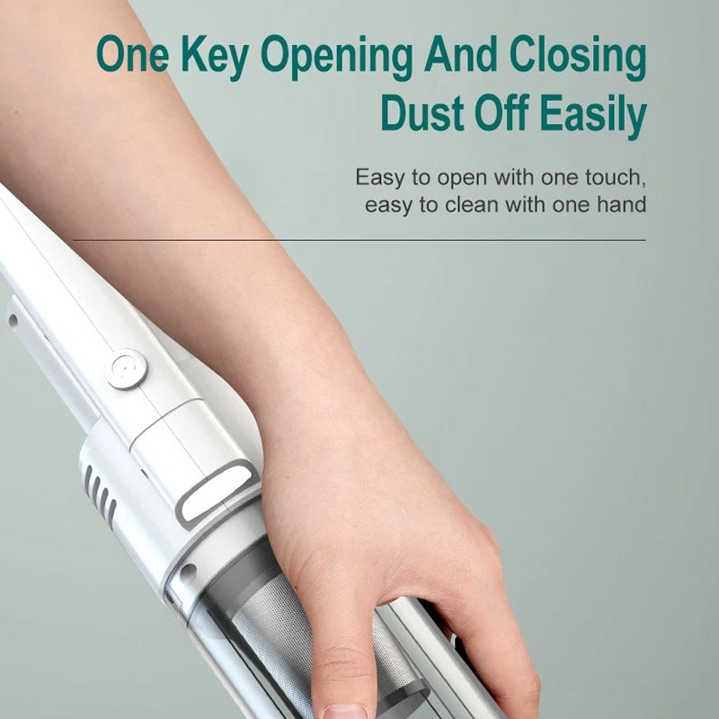 HomixVat Cordless Vacuum Cleaner 15000Pa Suction with 5-Layer Filtration, LED Lights and Dual 4000mAh Battery