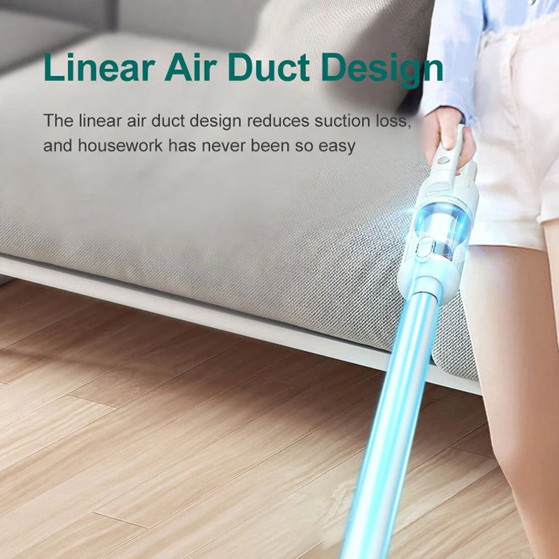 HomixVat Cordless Vacuum Cleaner 15000Pa Suction with 5-Layer Filtration, LED Lights and Dual 4000mAh Battery