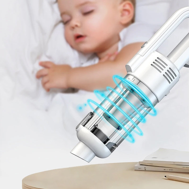 HomixVat Cordless Vacuum Cleaner 15000Pa Suction with 5-Layer Filtration, LED Lights and Dual 4000mAh Battery