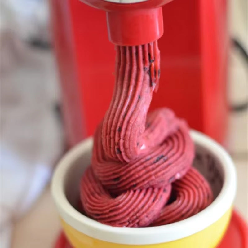 IcyKrimy Instant Fruit Soft-Serve Maker with Zero Pre-Freezing Wait, One-Button Operation and 60-Second Easy Clean