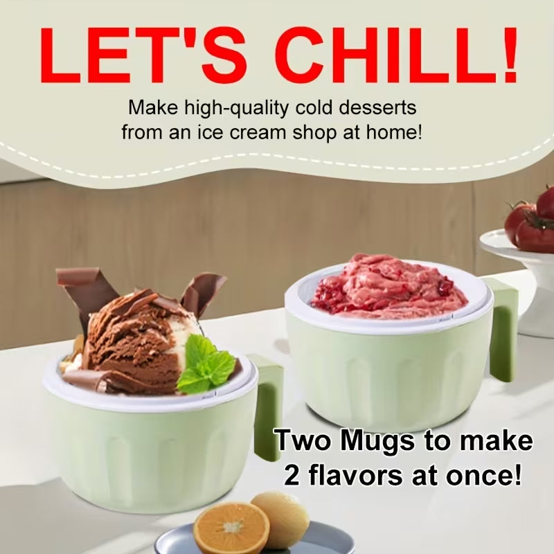 IcyMexi Portable Rechargeable Ice Cream Maker with Dual-Mode Texture Control and 20-Minute Rapid Freeze