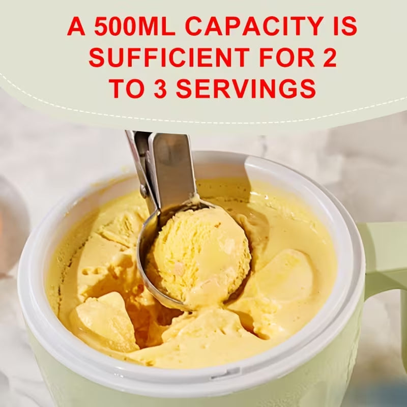 IcyMexi Portable Rechargeable Ice Cream Maker with Dual-Mode Texture Control and 20-Minute Rapid Freeze