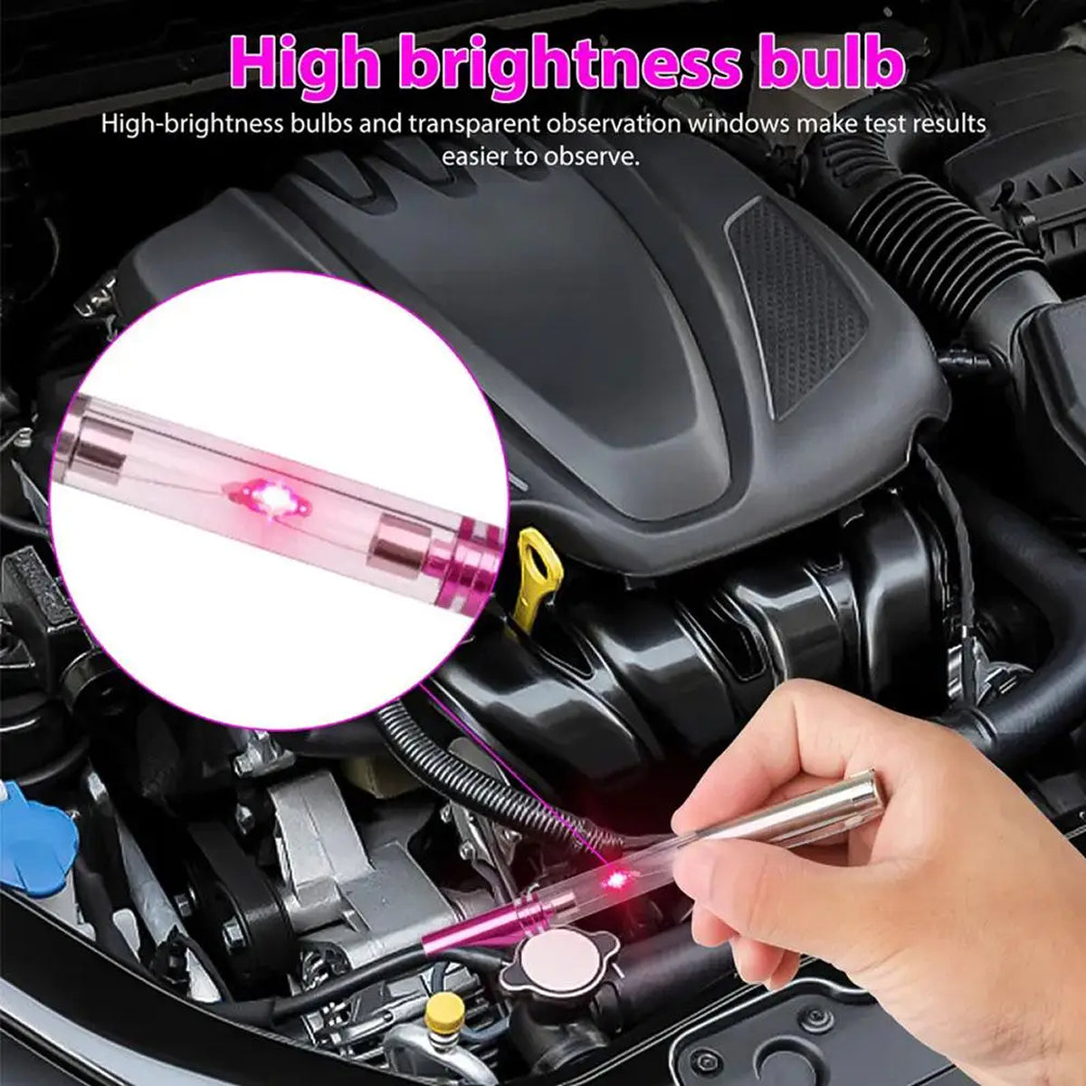 12V In Line Ignition Coil Tester Pen Car Spark Plug Diagnostic Tool Aluminum IgrinLaxo