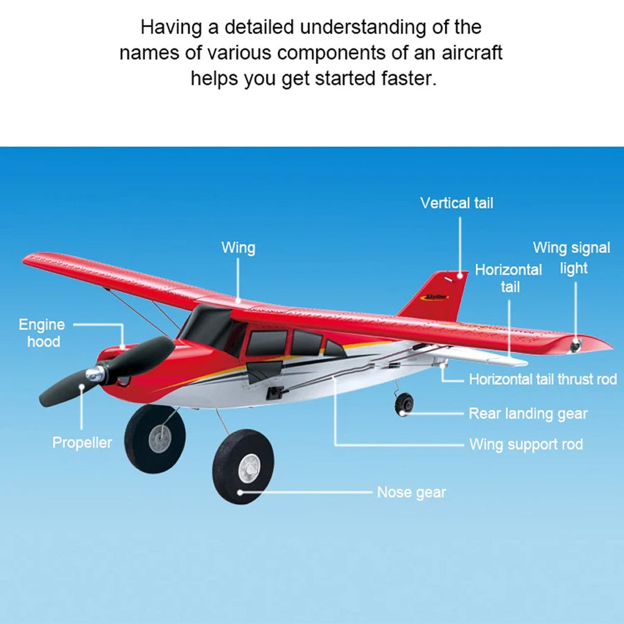 JetWizix Aerobatic Stunt RC Plane with Auto Stabilisation