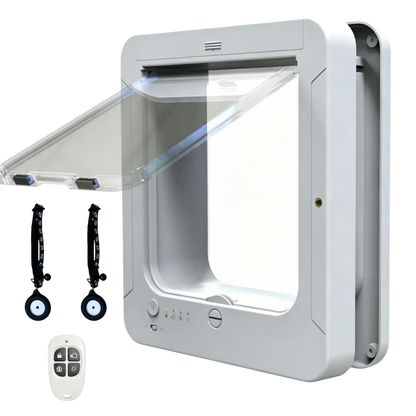 Keepilco Smart RFID Microchip Pet Door with 4 Locking Modes