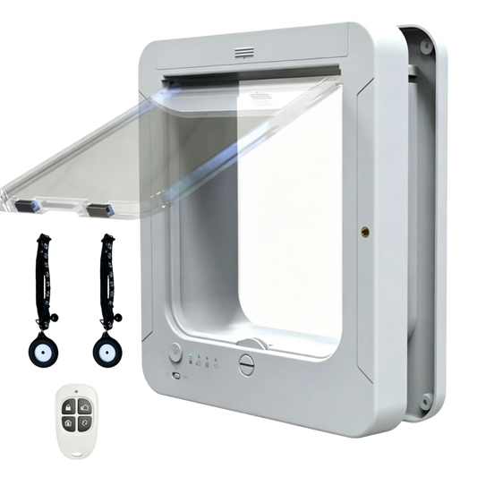 Keepilco Smart RFID Microchip Pet Door with 4 Locking Modes