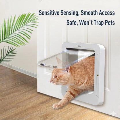 Keepilco Smart RFID Microchip Pet Door with 4 Locking Modes