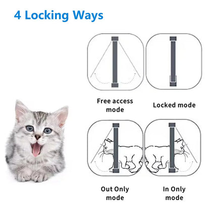Keepilco Smart RFID Microchip Pet Door with 4 Locking Modes