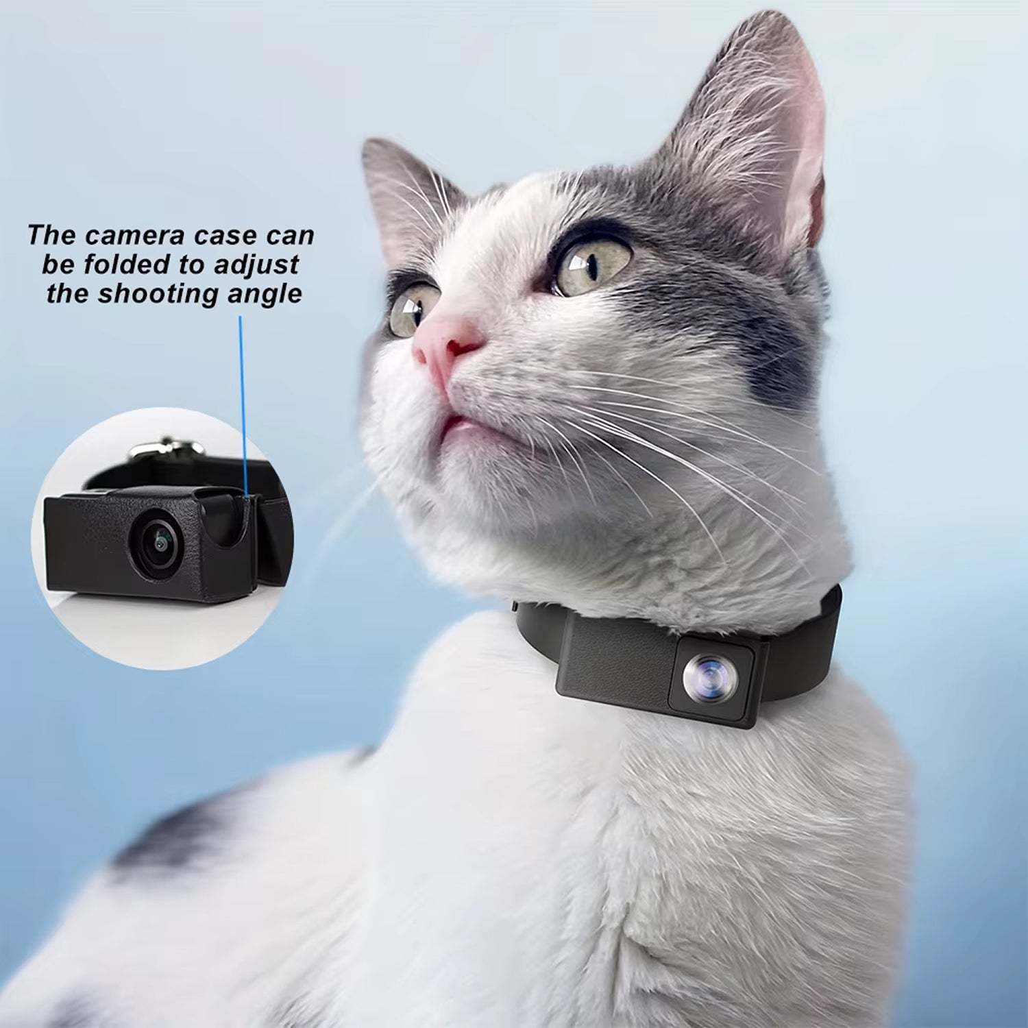 KITTITREK 1080P HD Pet Camera with 160° Wide-Angle Fisheye Lens, 120-Minute Battery and 256GB Micro SD Support