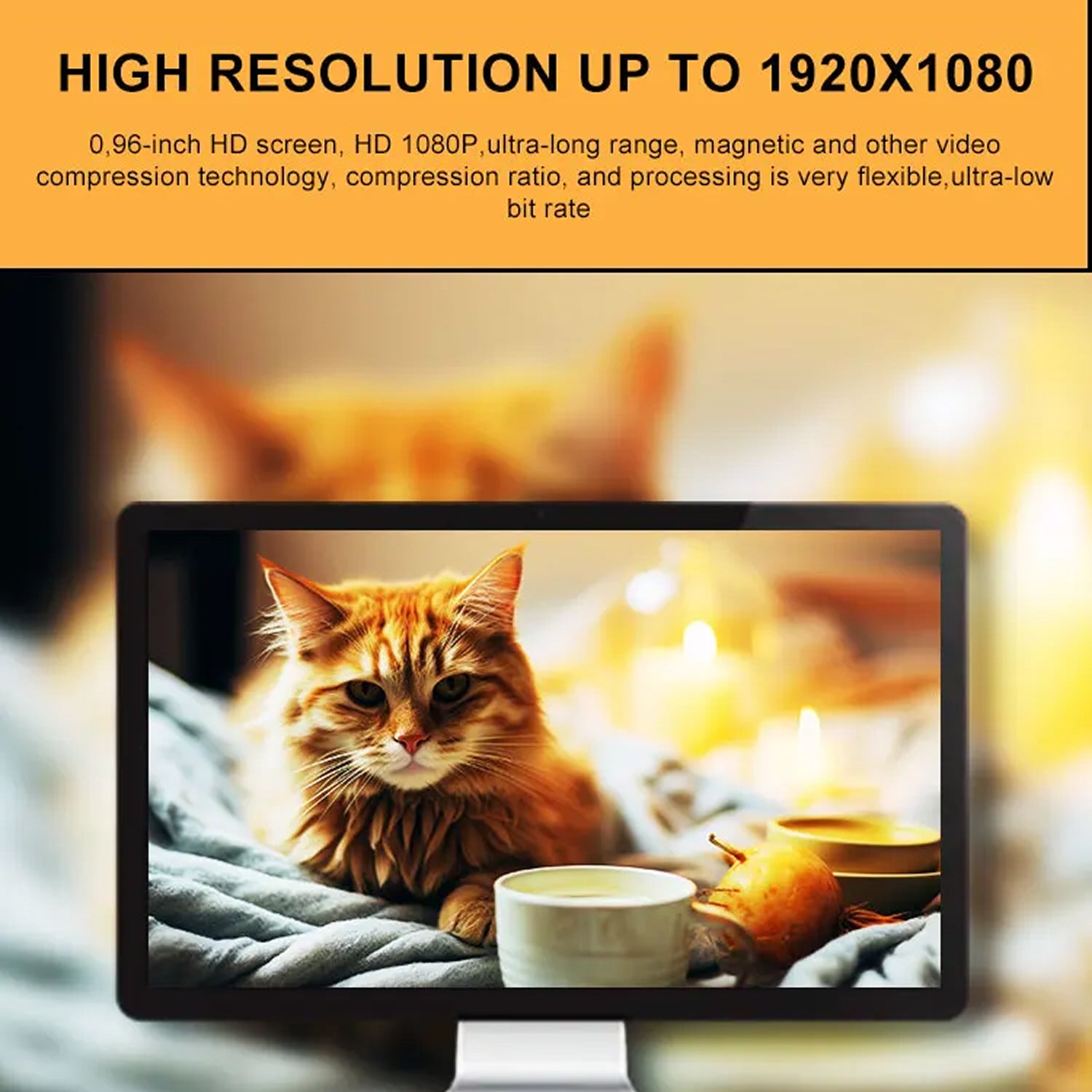 KITTITREK 1080P HD Pet Camera with 160° Wide-Angle Fisheye Lens, 120-Minute Battery and 256GB Micro SD Support