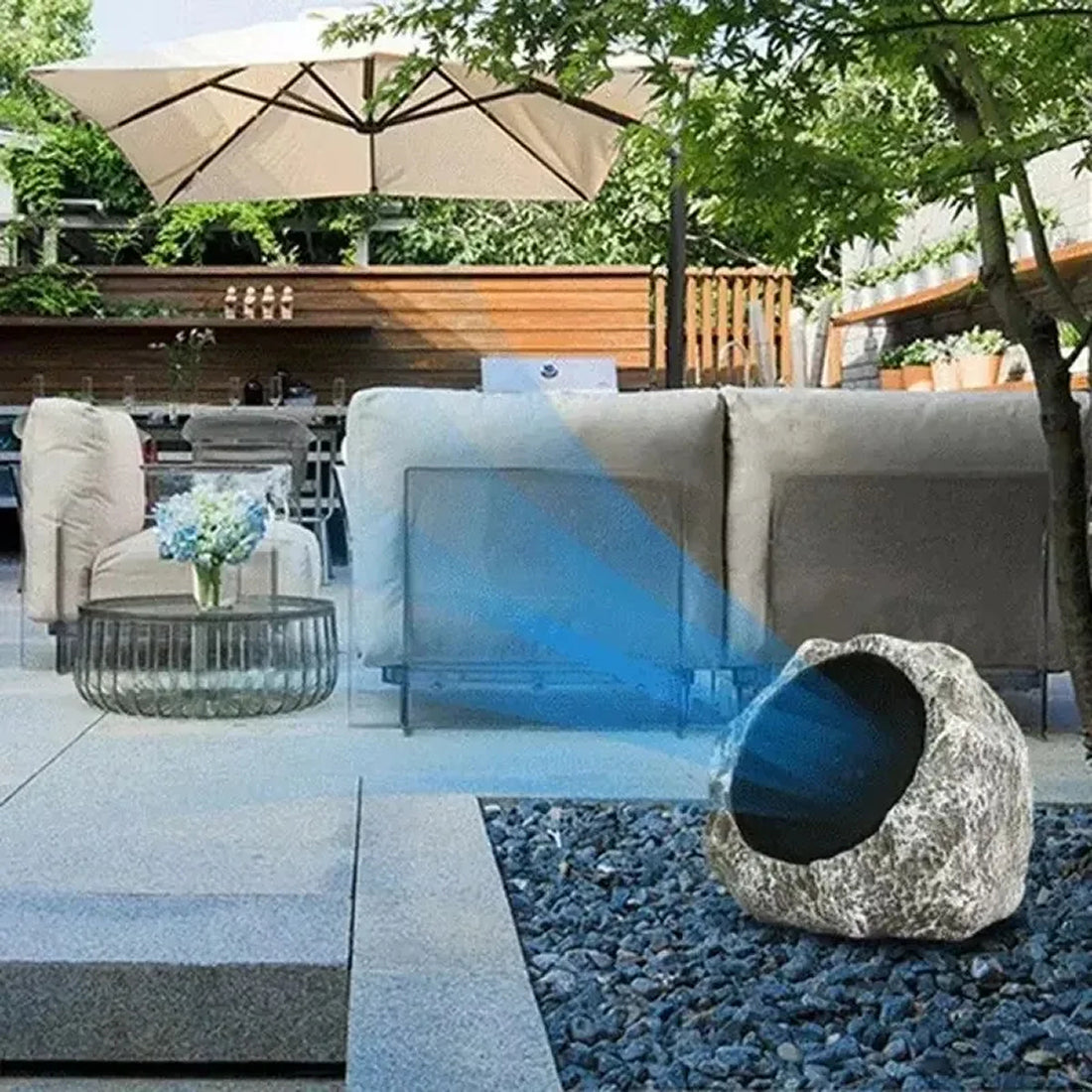 Outdoor Garden Speaker - Waterproof Landscape Audio System for Yard and Patio
