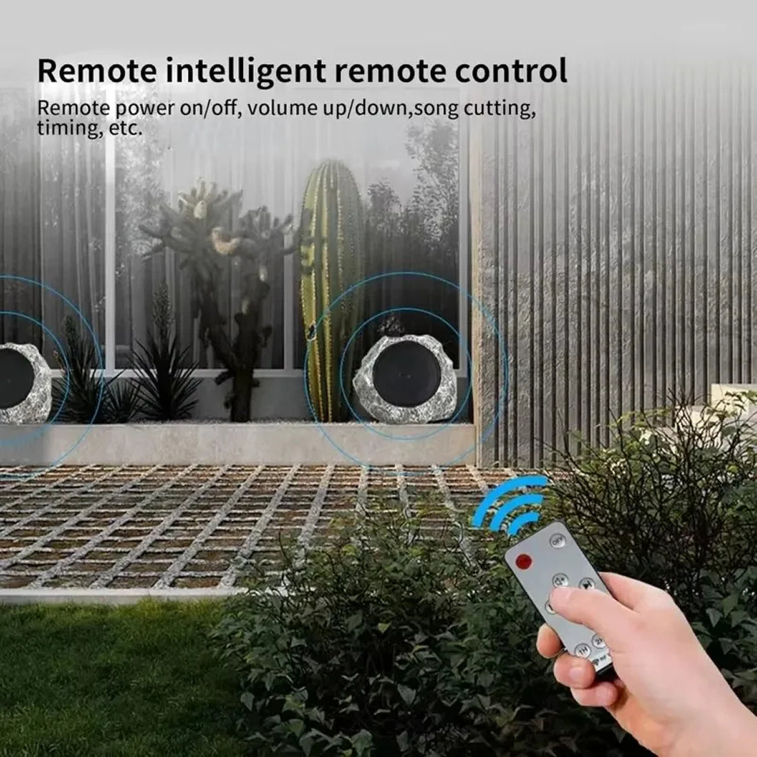 Outdoor Garden Speaker - Waterproof Landscape Audio System for Yard and Patio