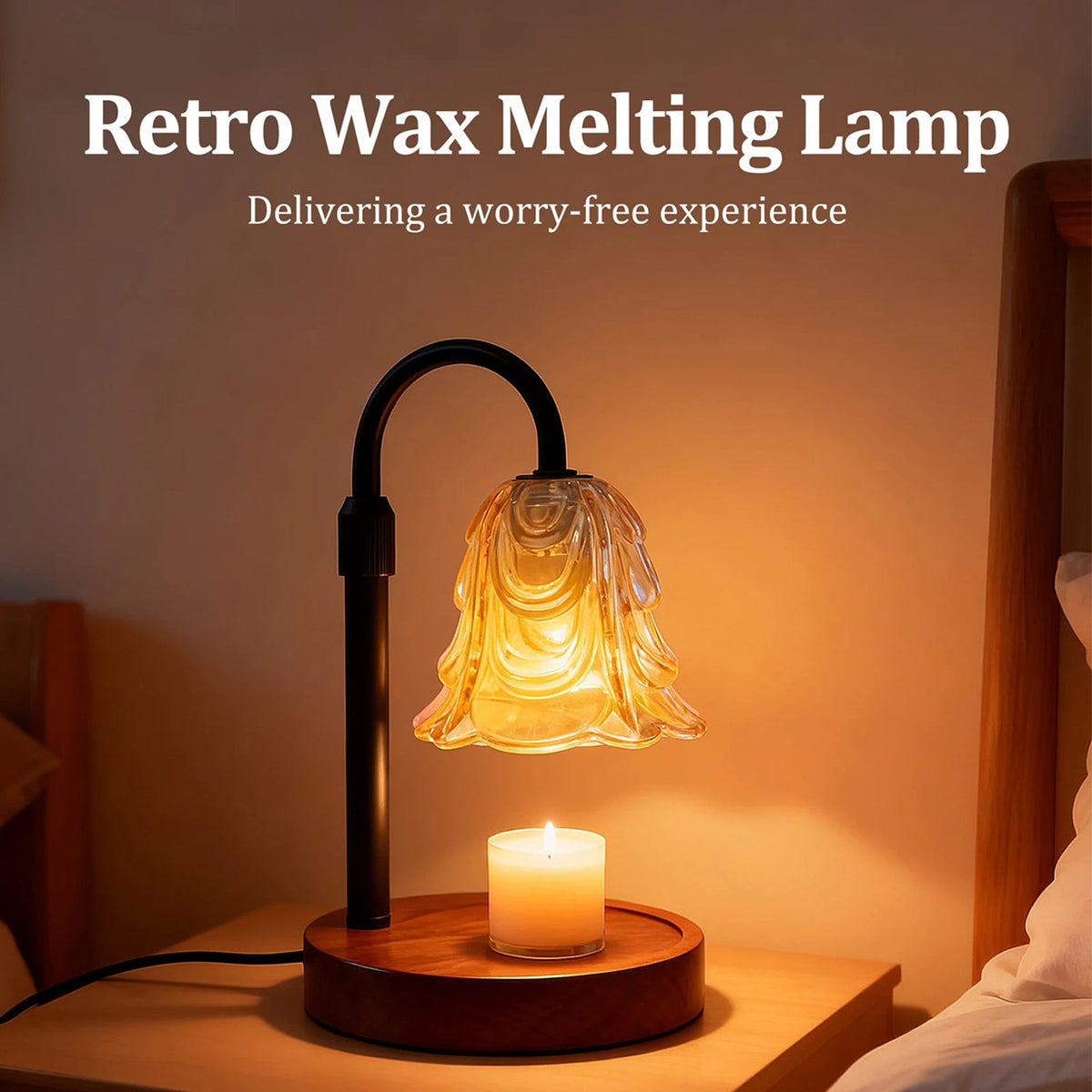 Candle Warmer Lamp - Electric Wax Melt Burner & Jar Candle Heater Light