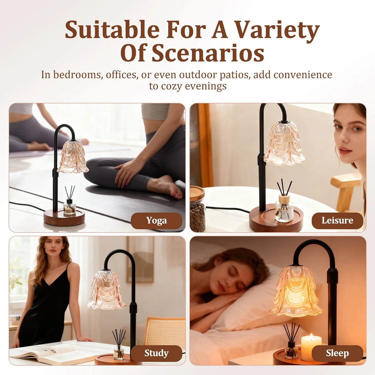 Candle Warmer Lamp - Electric Wax Melt Burner & Jar Candle Heater Light
