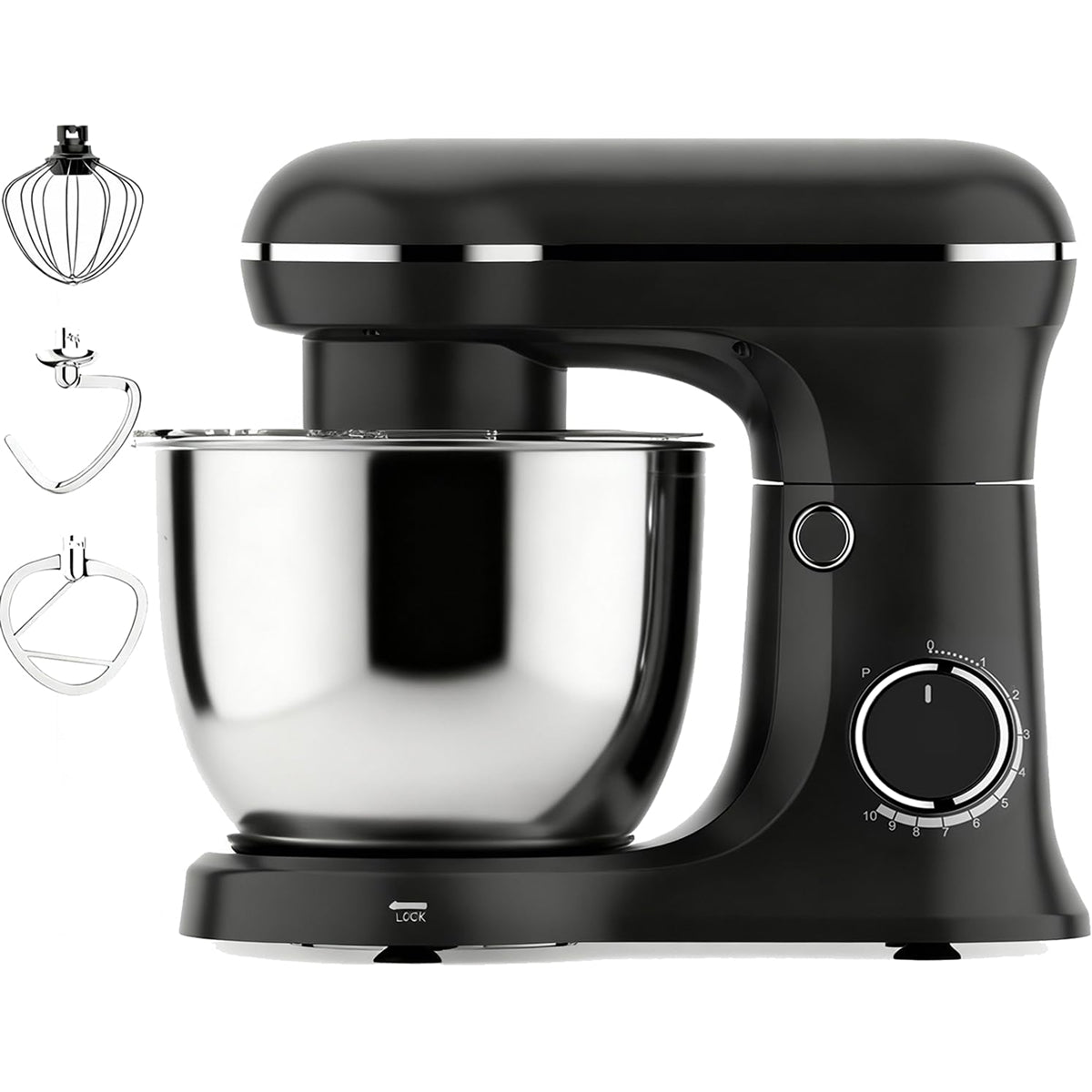 Electric Stand Mixer for Kitchen - Tilt-Head Food & Dough Mixer for Baking