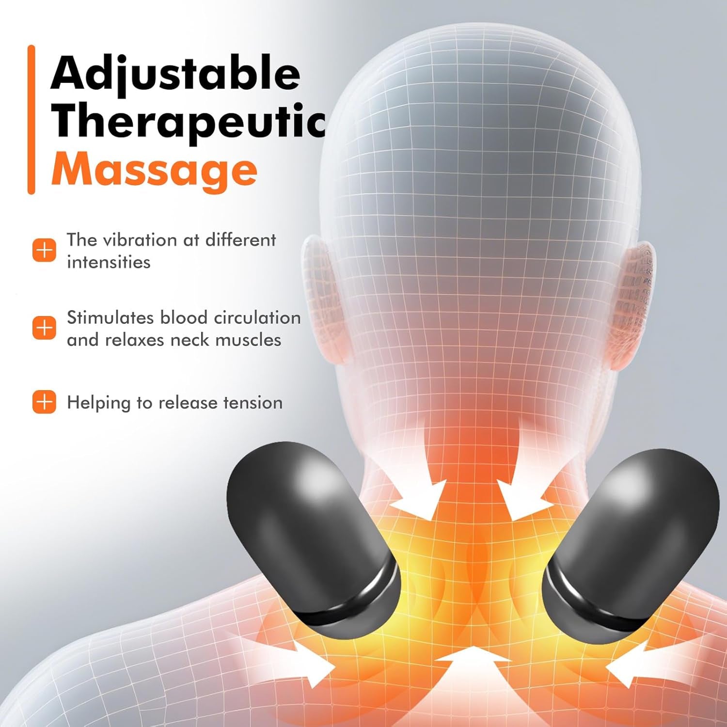 Neck Massager Pillow with Airbag Traction Heat Vibration Cervical Support Stretch LupiSopix