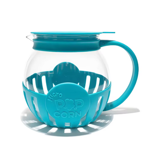 MazeJoid Glass Microwave Popcorn Popper Bowl