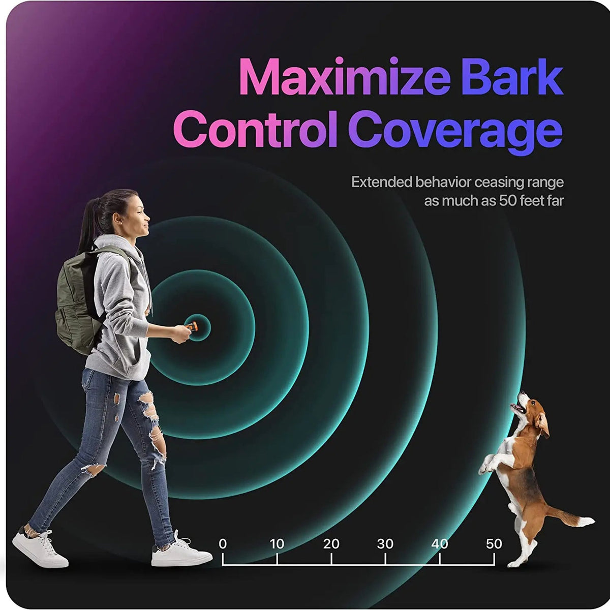 Ultrasonic Dog Bark Deterrent Device - Outdoor & Indoor Anti-Bark Control Device Safe Stop Dog Barking Silencer Device