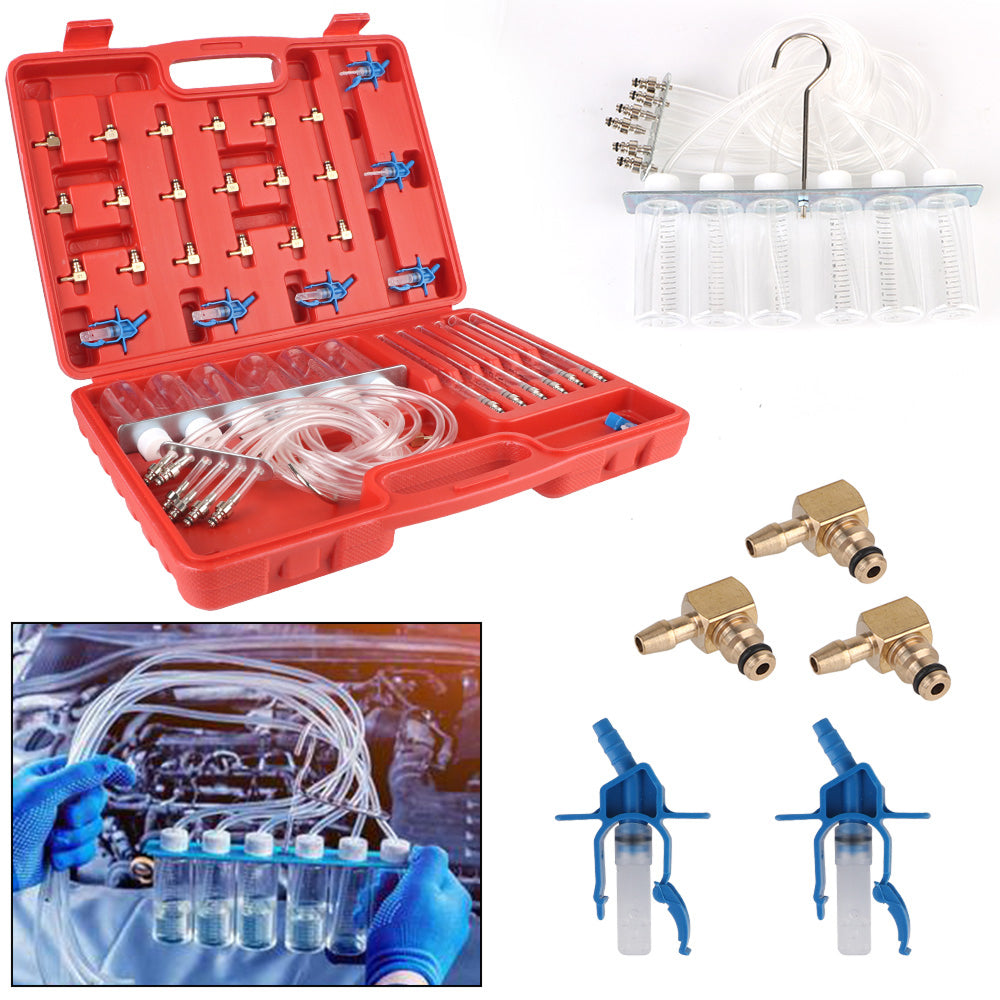 Engine Oil Pressure Tester Kit Gauge Diagnostic Tool with Brass Adapters OlexAzin
