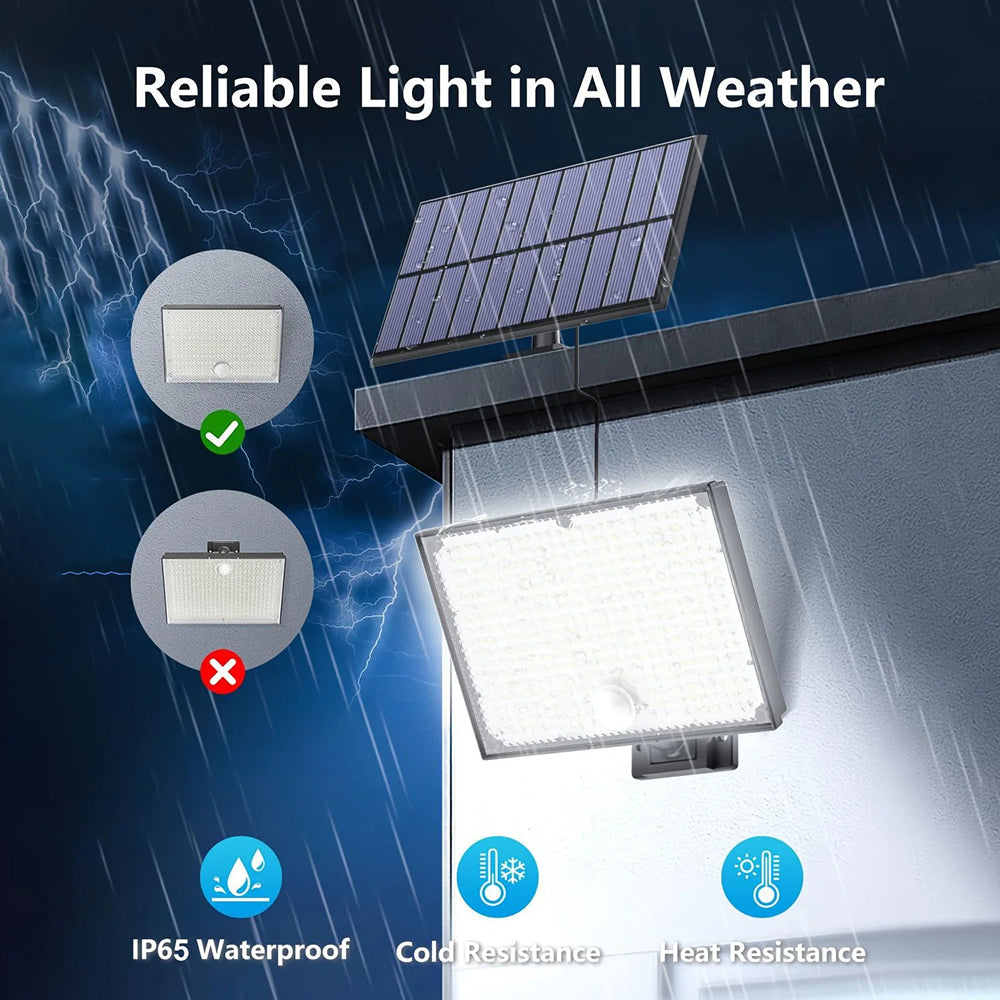 OrdiSaff Solar LED Outdoor Light, Weatherproof Garden Pathway Security Lamp
