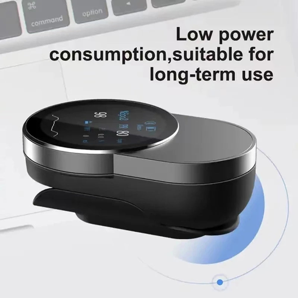 OxiMetik Bluetooth Pulse Oximeter Rechargeable SpO2 Monitor with HRV & App Tracking