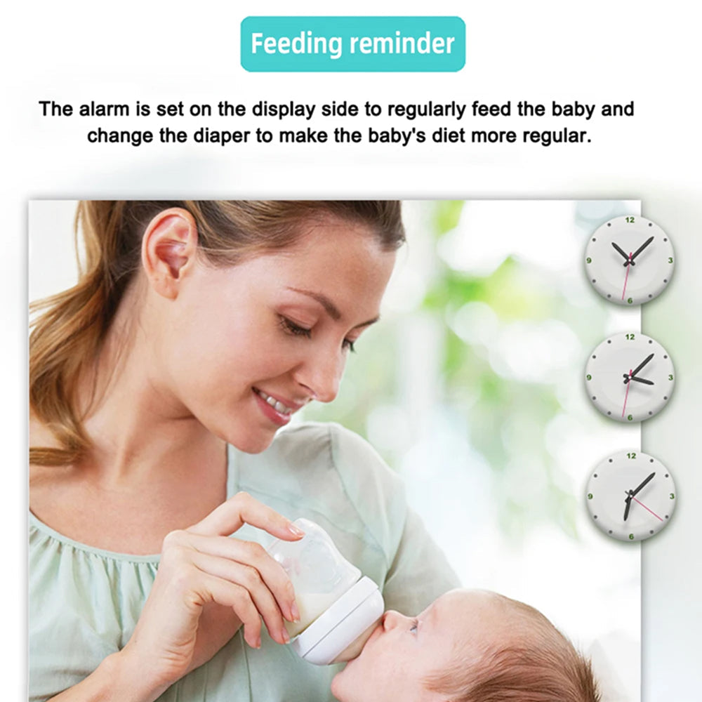 Baby Monitor with Video and Audio, Long Range Wireless Infant Monitor with Night Vision and Two-Way Talk