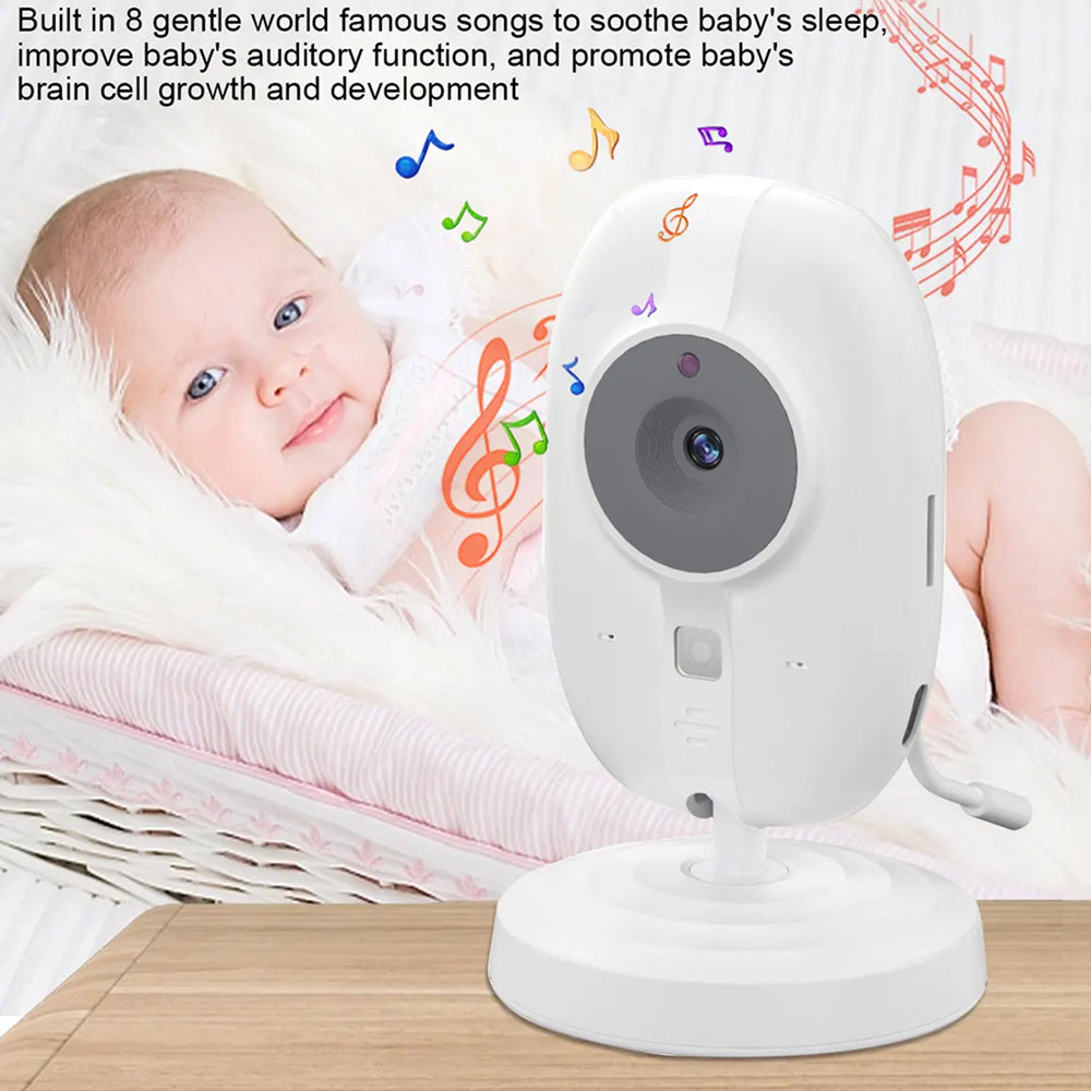 Baby Monitor with Video and Audio, Long Range Wireless Infant Monitor with Night Vision and Two-Way Talk