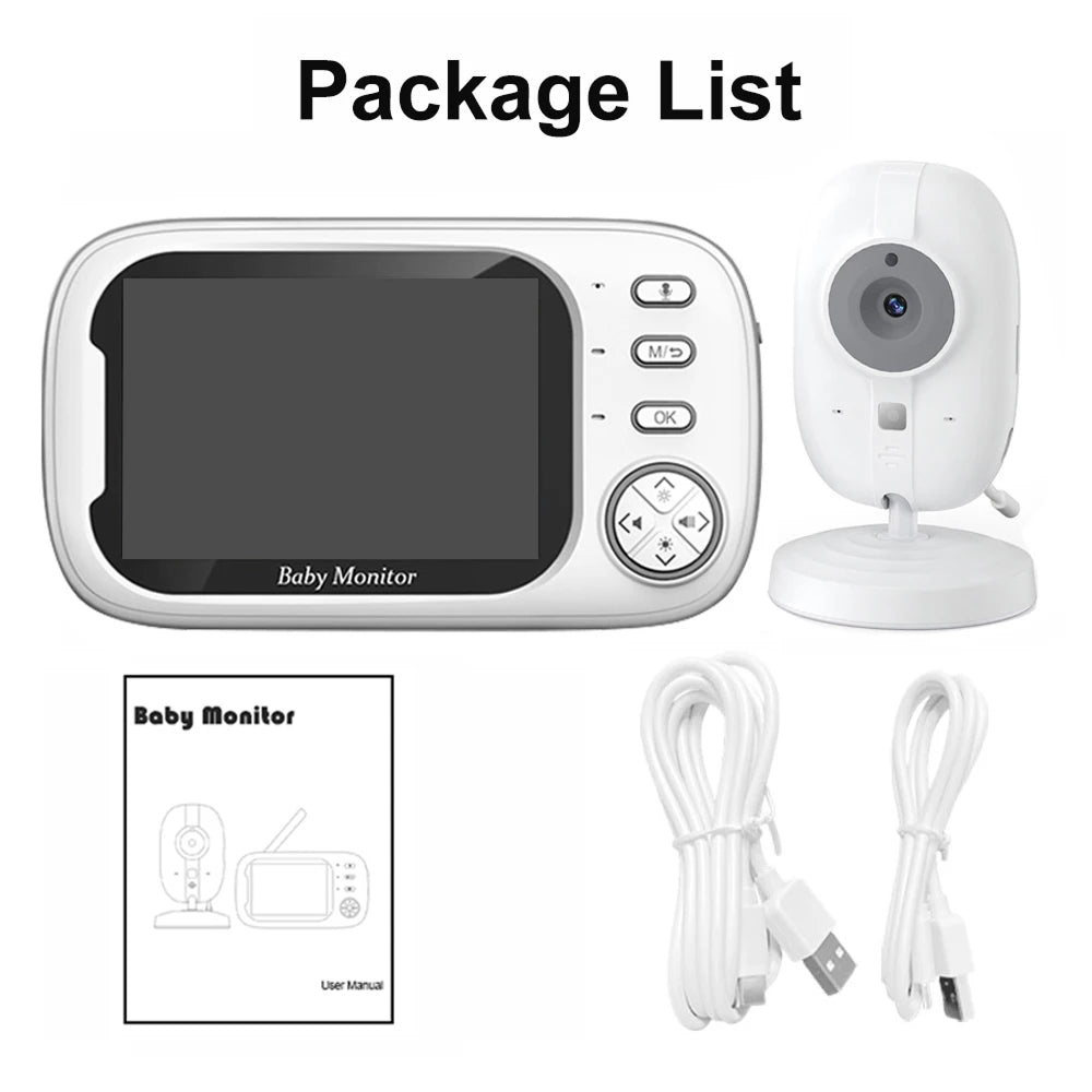 Baby Monitor with Video and Audio, Long Range Wireless Infant Monitor with Night Vision and Two-Way Talk