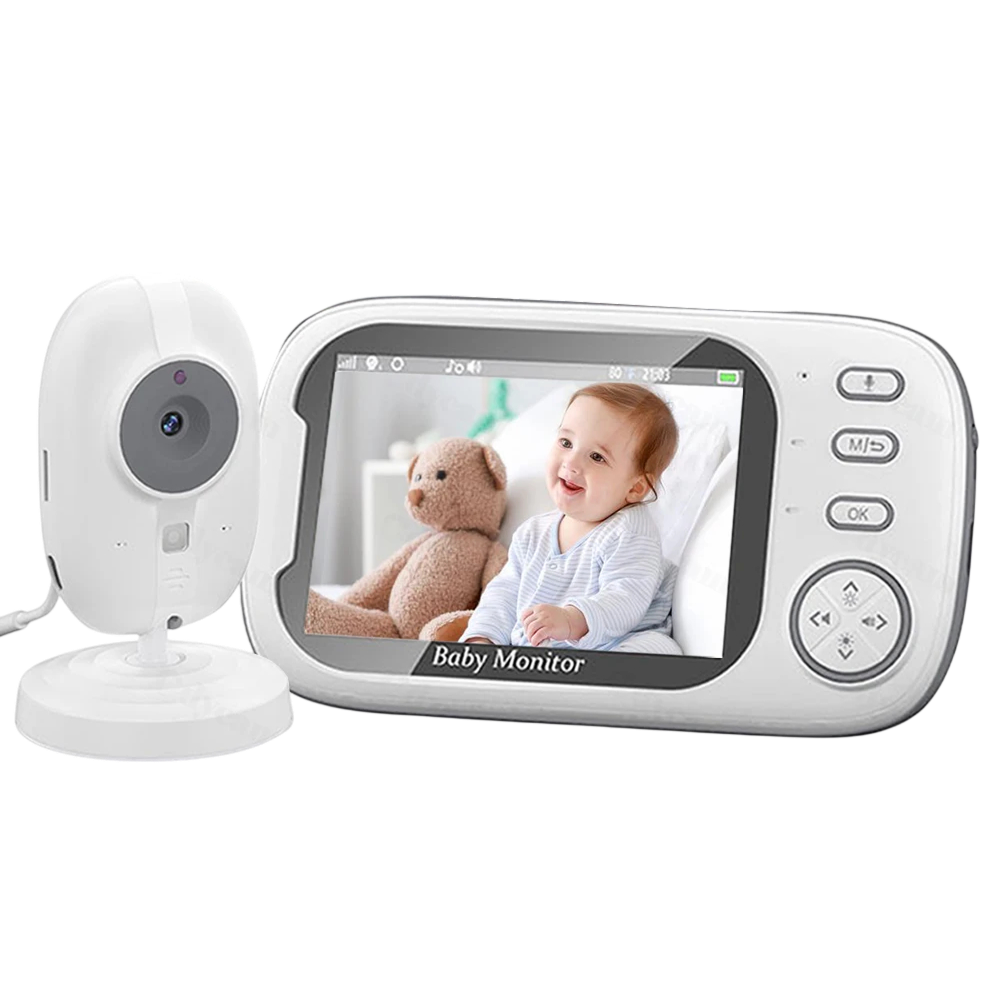 Baby Monitor with Video and Audio, Long Range Wireless Infant Monitor with Night Vision and Two-Way Talk
