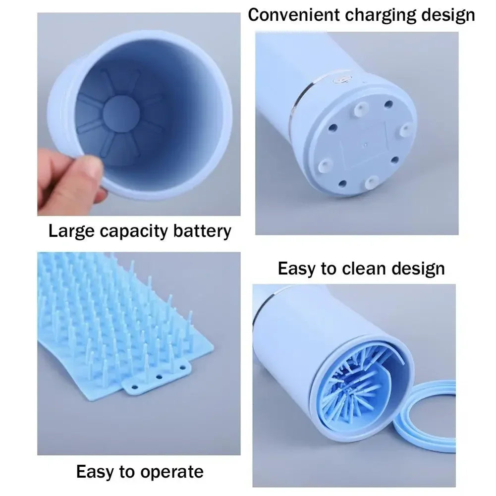 RavyStil Dog Paw Cleaner Portable Pet Foot Washer Soft Silicone Bristles
