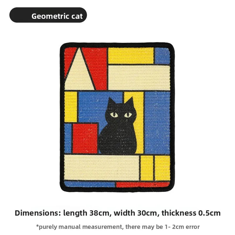 RenoBarg Wall Mounted Cat Scratcher Space Saving Scratching Post