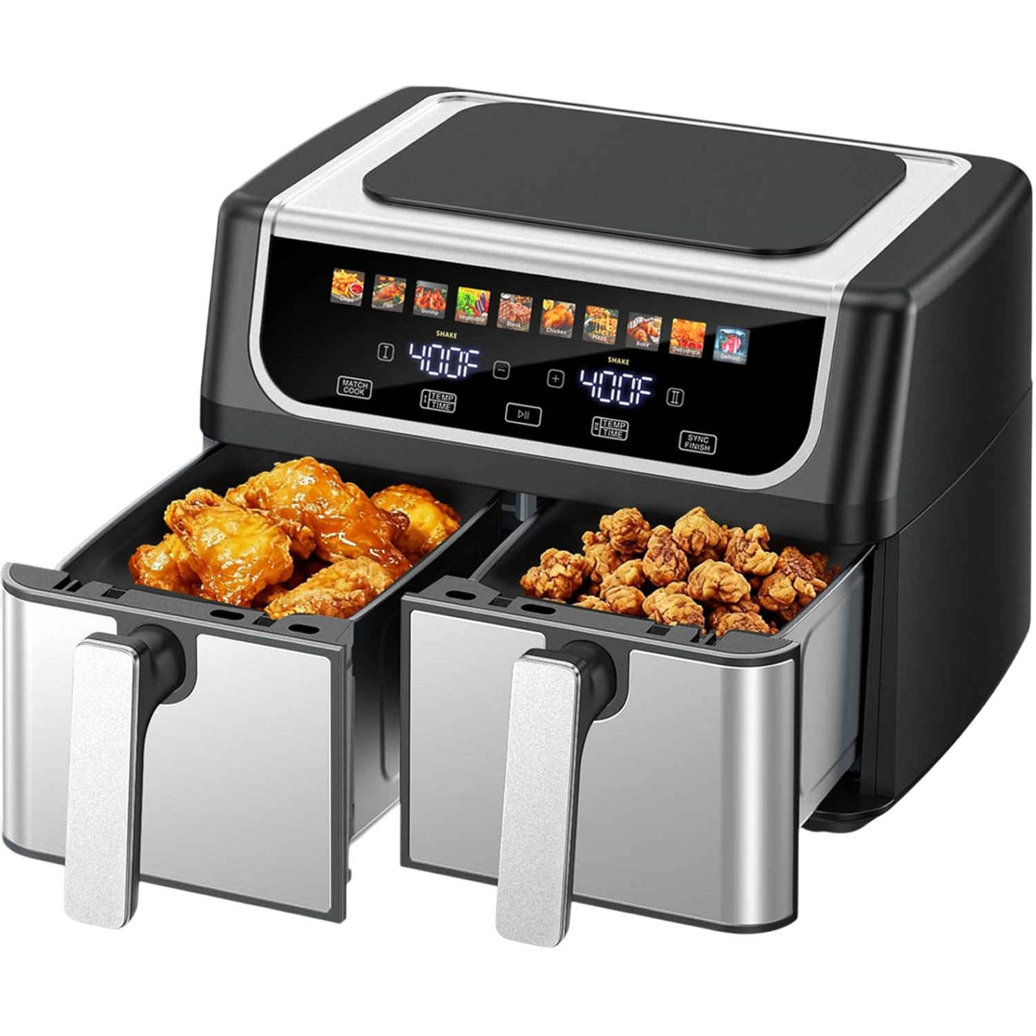 Digital Air Fryer Countertop Oil-Less Cooker for Healthy Roasting & Baking