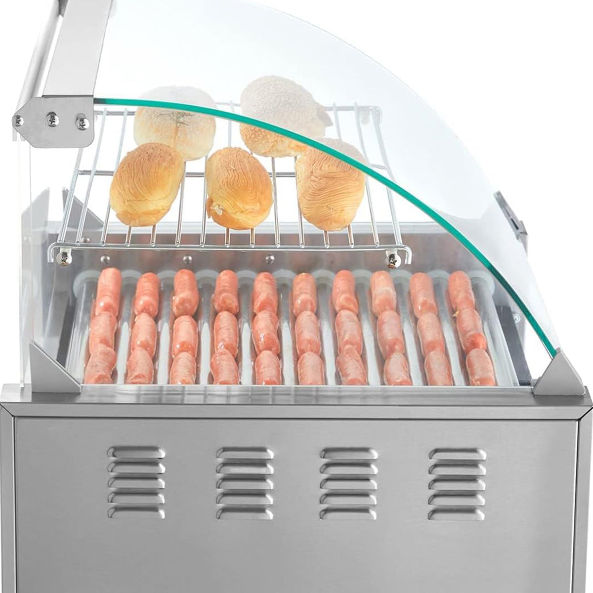 RoliHemix Hot Dog Roller 30 Capacity 1800W Commercial Grill Machine