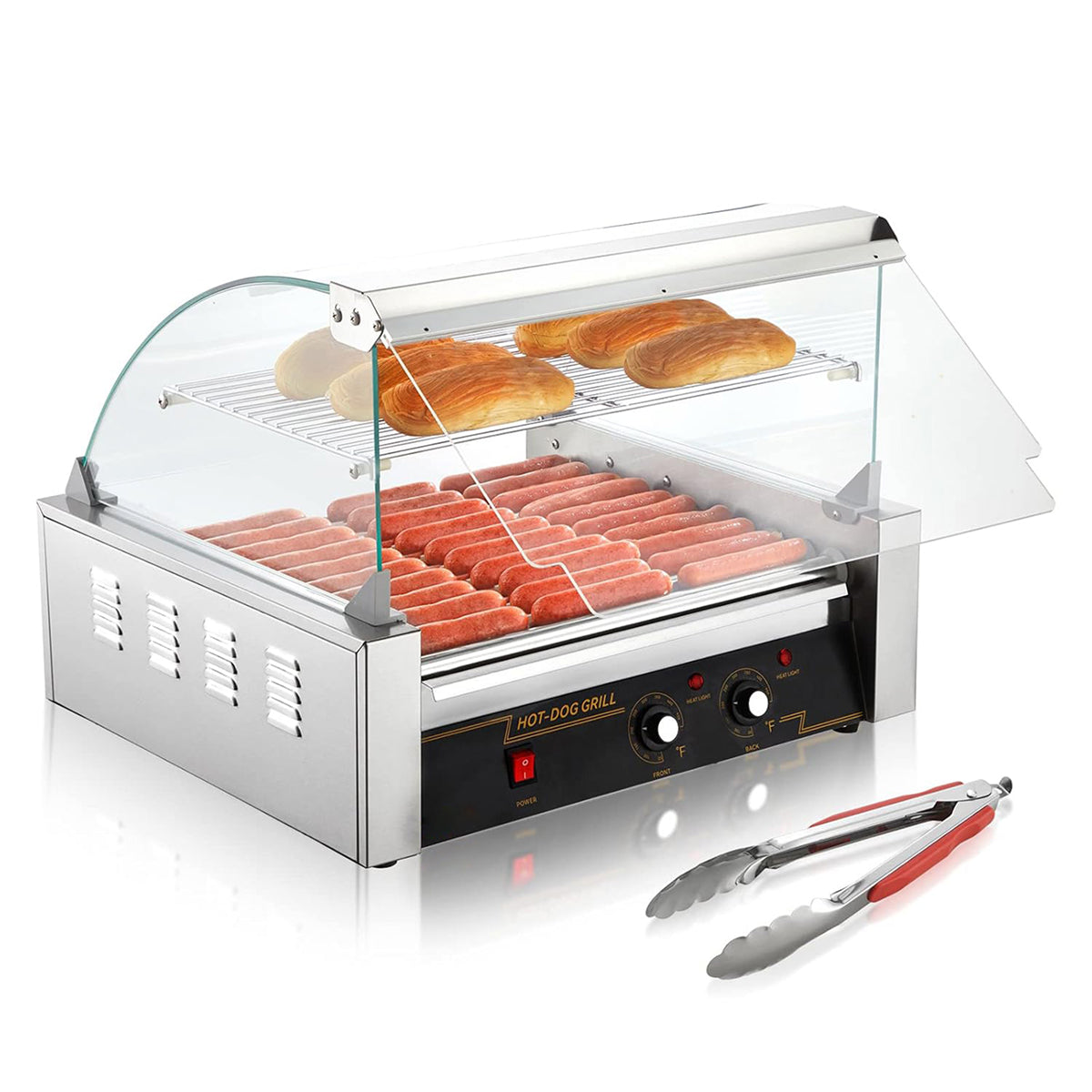 RoliHemix Hot Dog Roller 30 Capacity 1800W Commercial Grill Machine