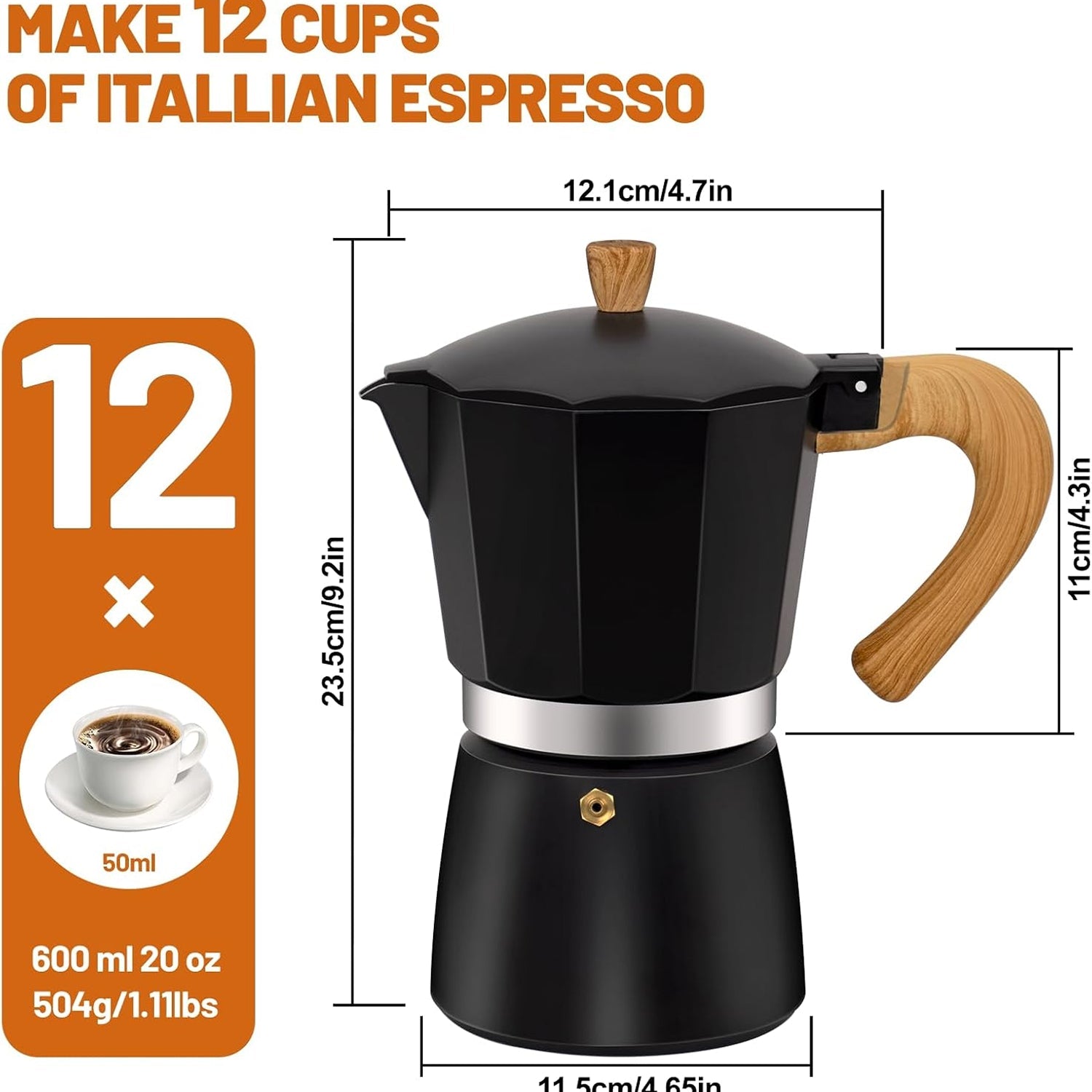 Stovetop Coffee Percolator Manual Espresso & Coffee Maker