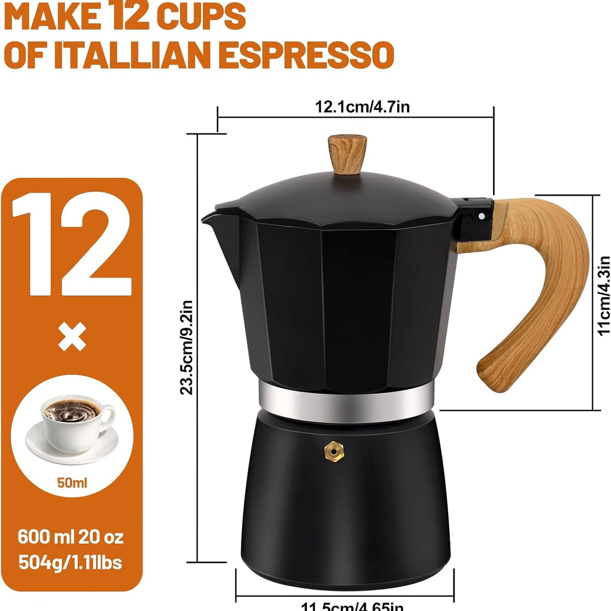Stovetop Coffee Percolator Manual Espresso & Coffee Maker