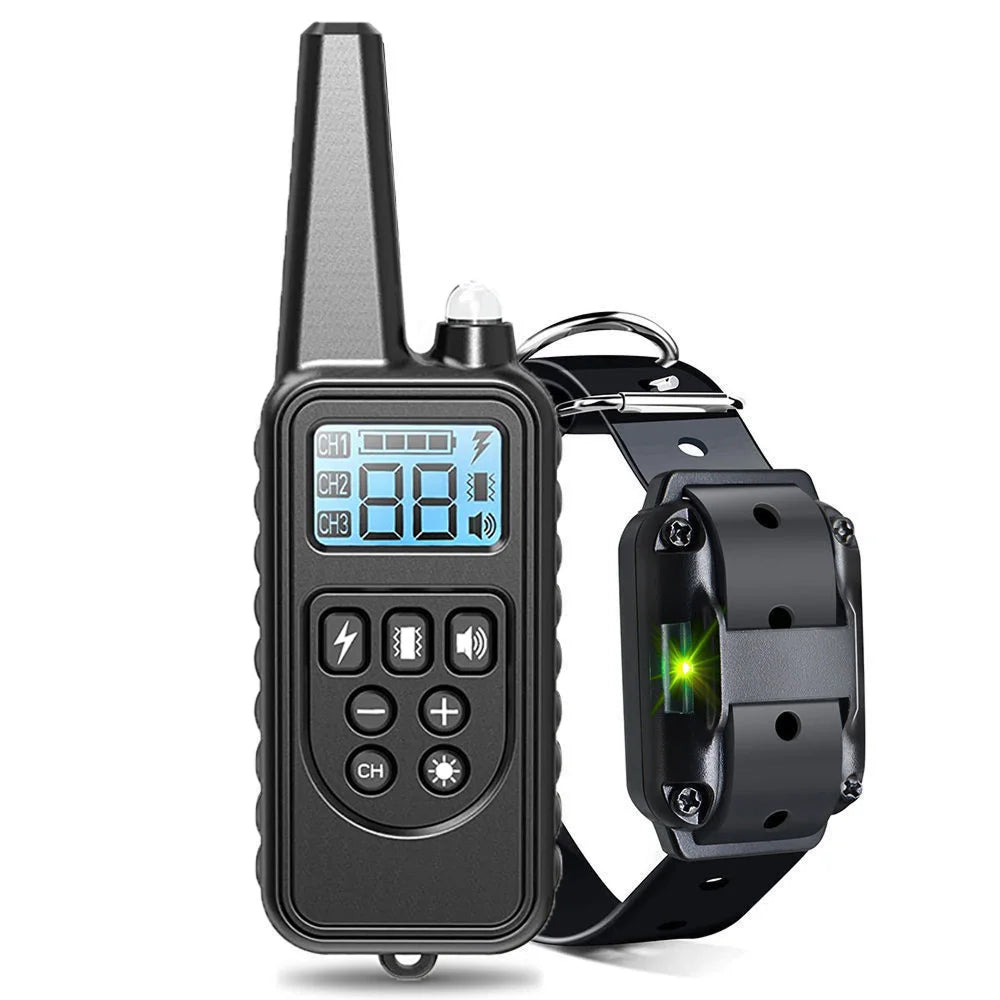 ShokiDex Dog Training Collar 2,600ft Range IPX7 Waterproof 4 Humane Modes for 3 Dogs