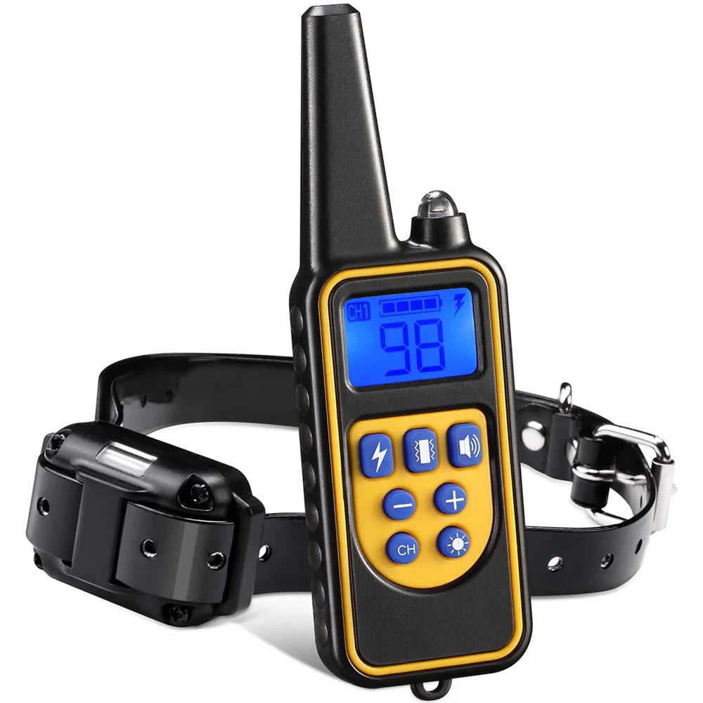 ShokiDex Dog Training Collar 2,600ft Range IPX7 Waterproof 4 Humane Modes for 3 Dogs