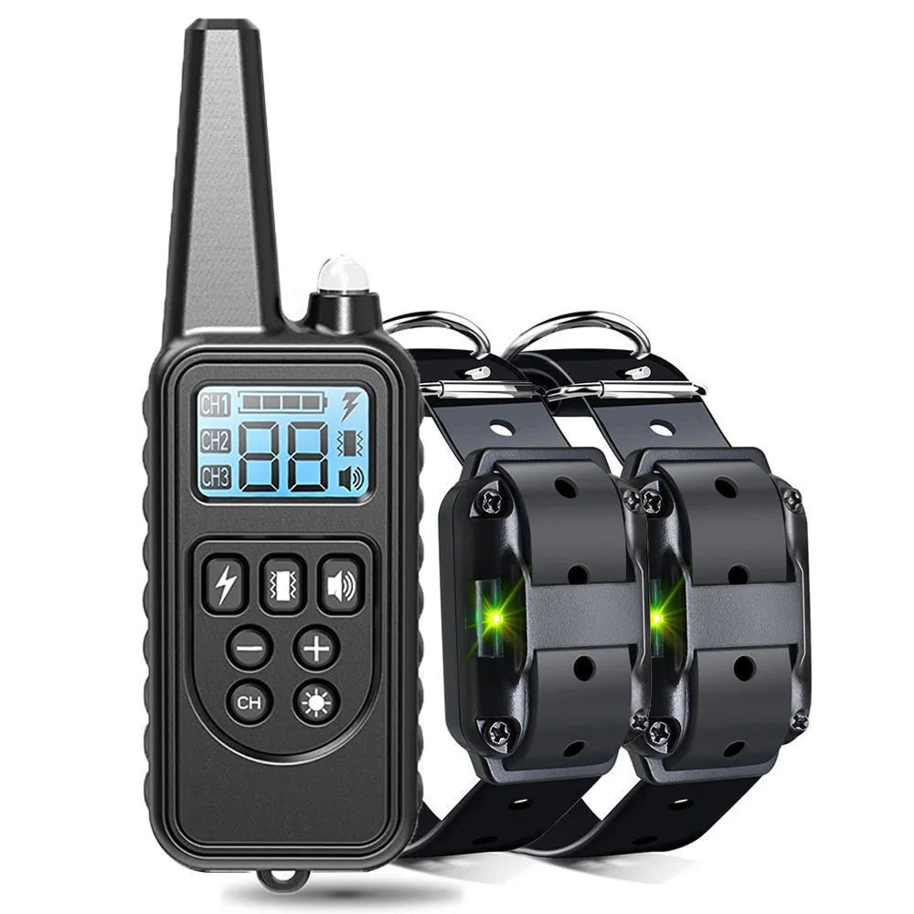 ShokiDex Dog Training Collar 2,600ft Range IPX7 Waterproof 4 Humane Modes for 3 Dogs