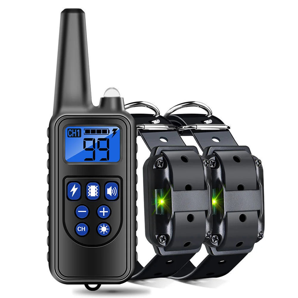 ShokiDex Dog Training Collar 2,600ft Range IPX7 Waterproof 4 Humane Modes for 3 Dogs